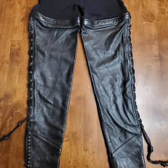 Harley Davidson ~ Sz 6     34W ~ 2 in 1 Pants / Shorts ~ *VERY GOOD Condition - Picture 3 of 5